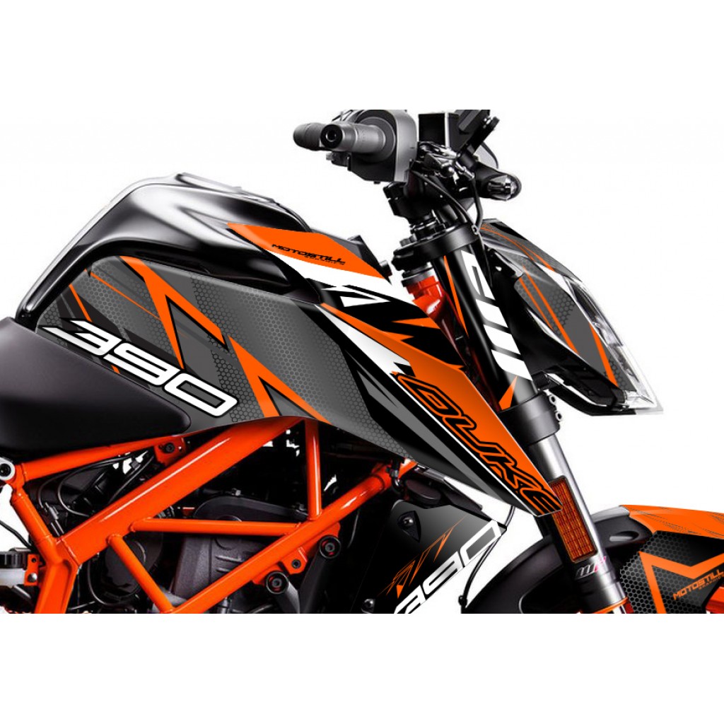 KTM DUKE 125 - 200 - 250 - 390 / 2017 - 2022 GRAPHIC SET - DECAL KIT 