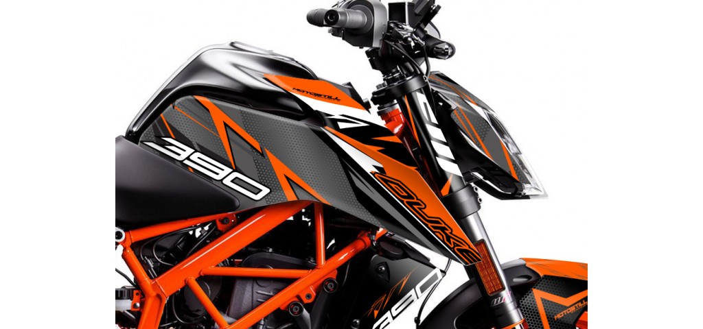 KTM DUKE 125 - 200 - 250 - 390 / 2017 - 2022 GRAPHIC SET - DECAL KIT 