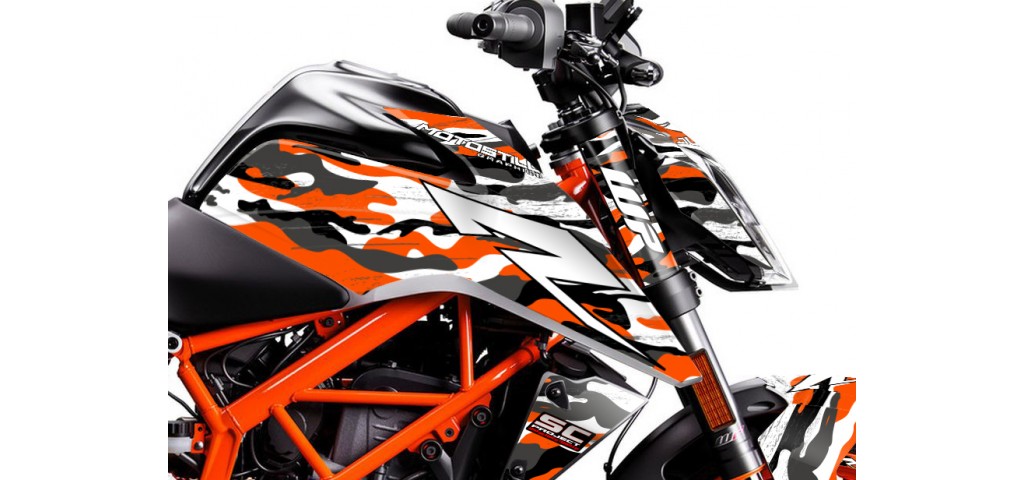 KTM DUKE 125 - 200 - 250 - 390 / 2017 - 2022 GRAPHIC SET - DECAL KIT 