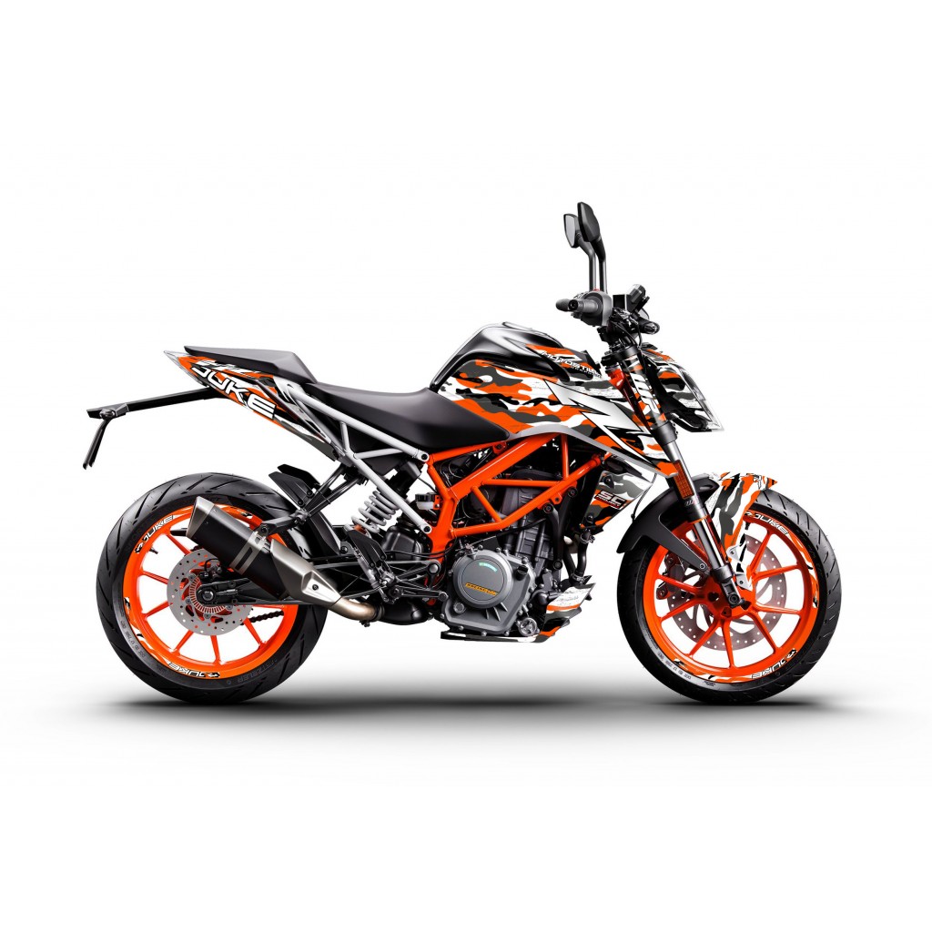 KTM DUKE 125-200-250-390 / 2017-2022 GRAPHIC STICKER SET - DECAL KIT 