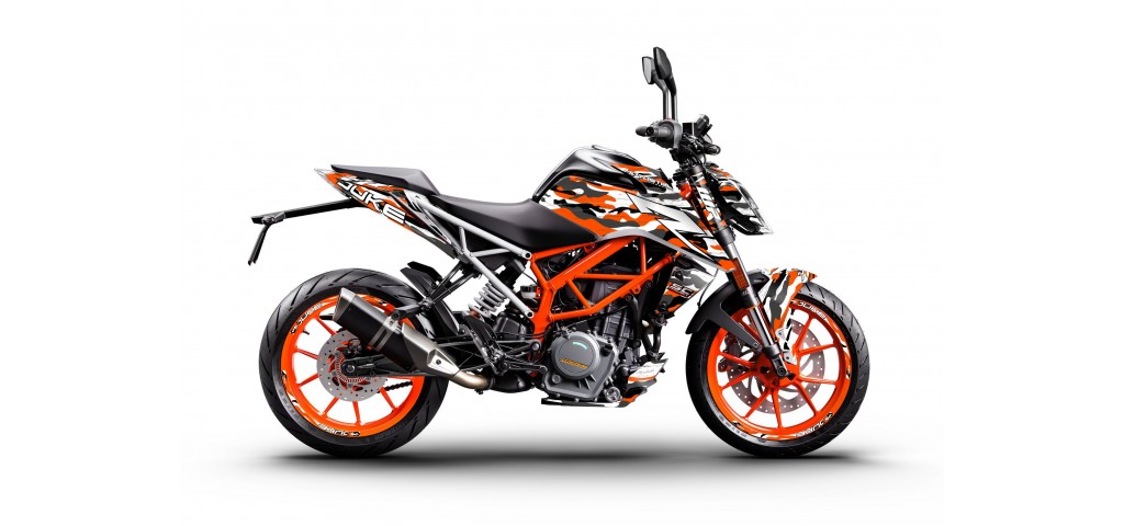 KTM DUKE 125-200-250-390 / 2017-2022 GRAPHIC STICKER SET - DECAL KIT 