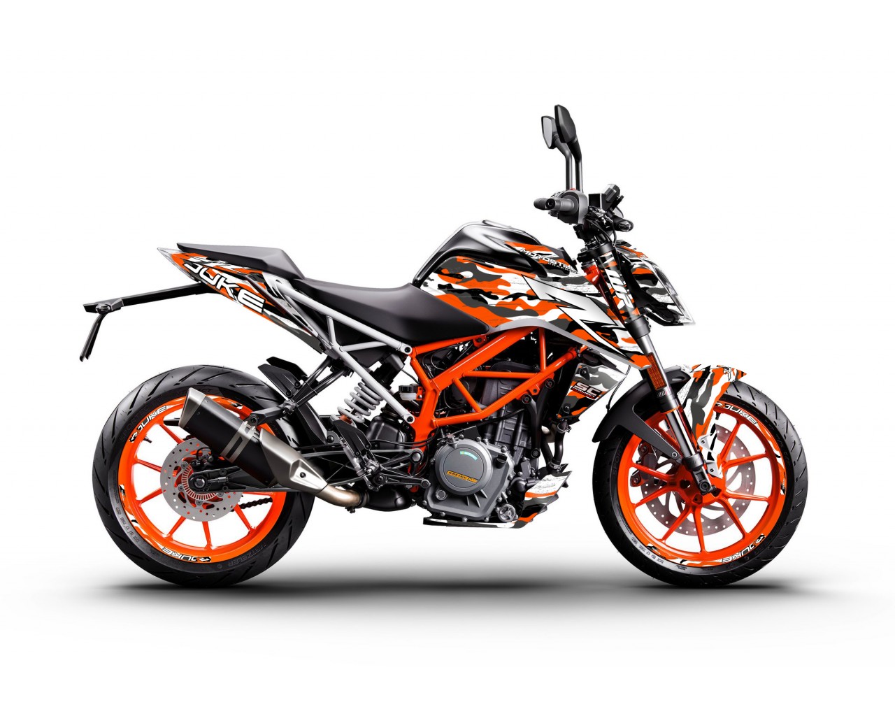KTM DUKE 125-200-250-390 / 2017-2022 GRAPHIC STICKER SET - DECAL KIT 
