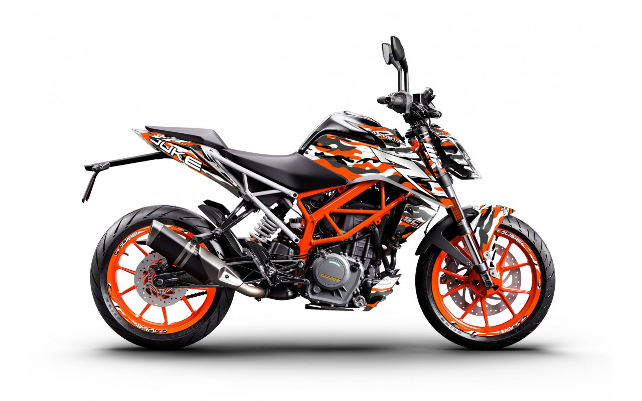 KTM DUKE 125-200-250-390 / 2017-2022 GRAPHIC STICKER SET - DECAL KIT 