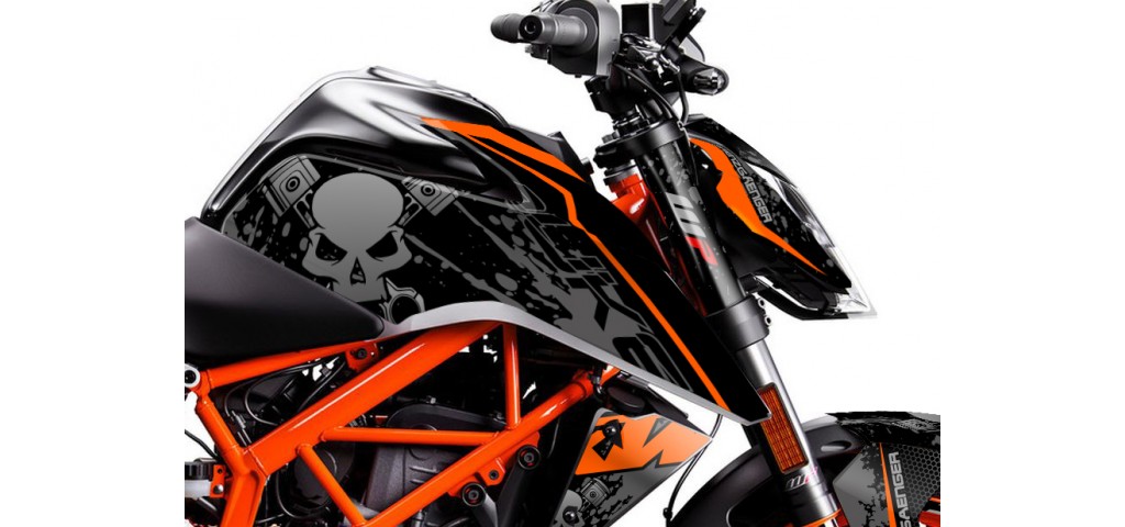 KTM DUKE 125 - 200 - 250 - 390 / 2017 - 2022 GRAPHIC SET - DECAL KIT 