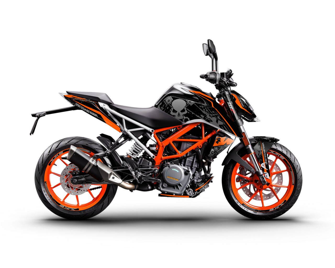 KTM DUKE 125-200-250-390 / 2017-2022 GRAPHIC STICKER SET - DECAL KIT 