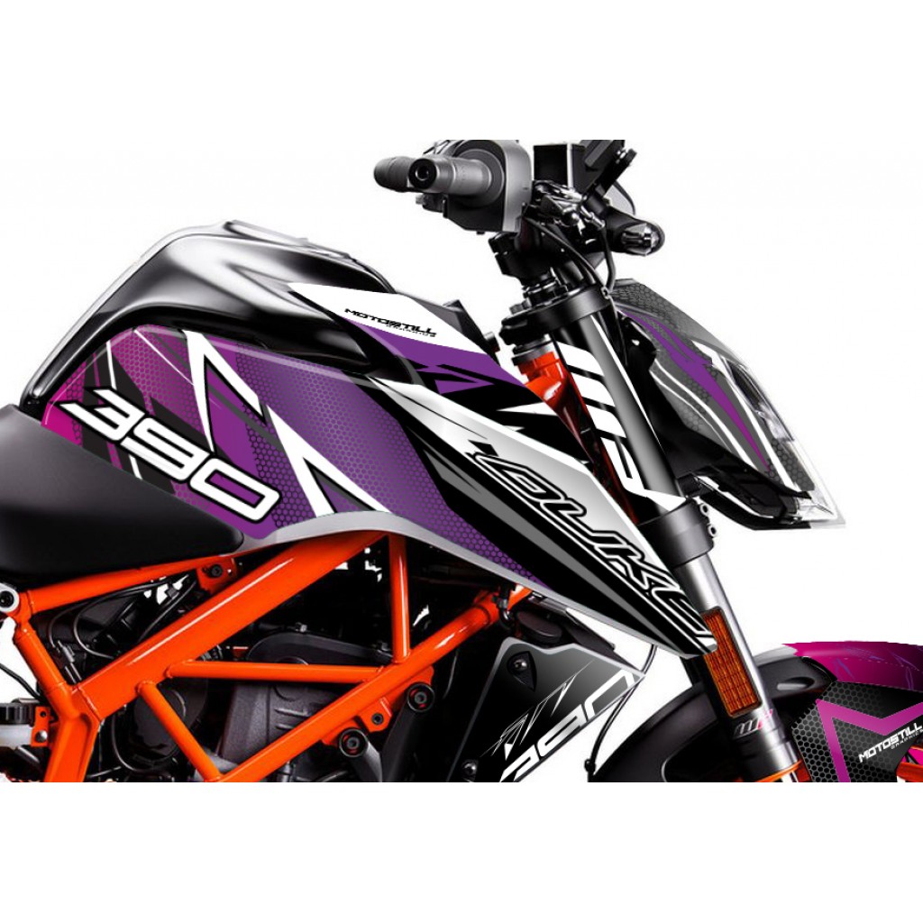KTM DUKE 125 - 200 - 250 - 390 / 2017 - 2022 GRAPHIC SET - DECAL KIT 