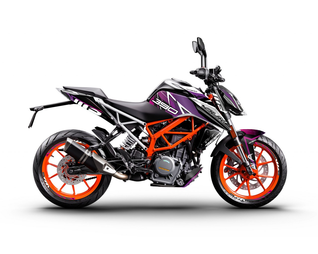 KTM DUKE 125-200-250-390 / 2017-2022 GRAPHIC STICKER SET - DECAL KIT 