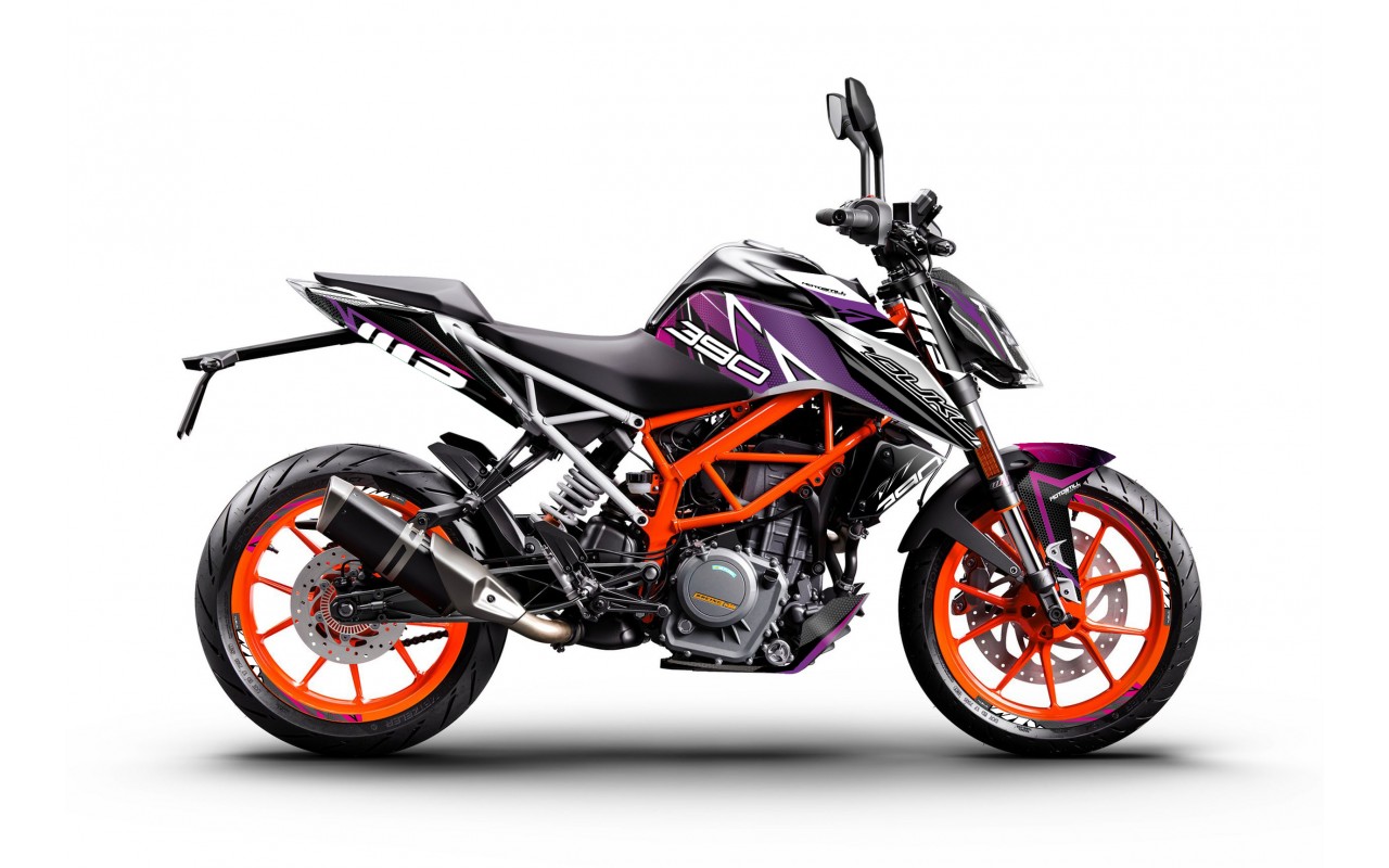 KTM DUKE 125-200-250-390 / 2017-2022 GRAPHIC STICKER SET - DECAL KIT 