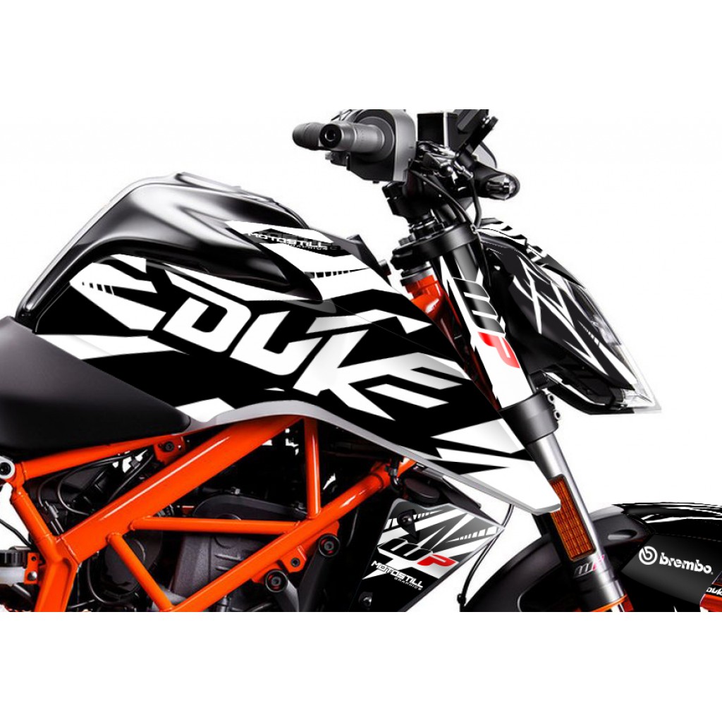KTM DUKE 125 - 200 - 250 - 390 / 2017 - 2022 GRAPHIC SET - DECAL KIT 