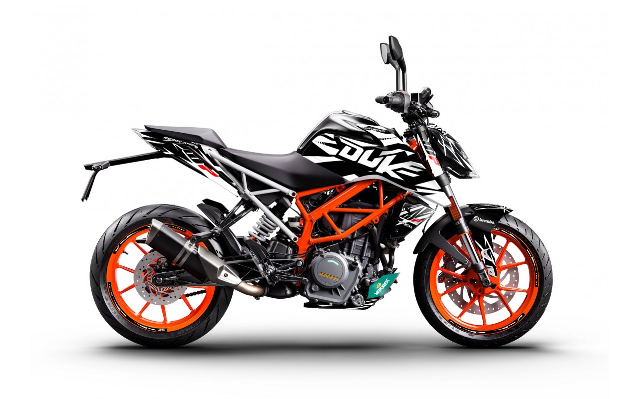 KTM DUKE 125-200-250-390 / 2017-2022 GRAPHIC STICKER SET - DECAL KIT 