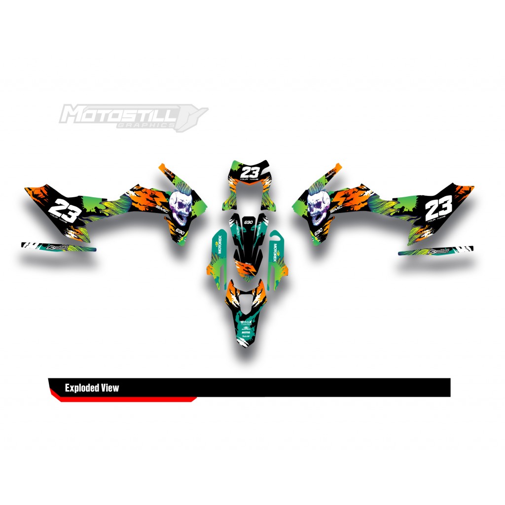 KTM 690 SMC-R  GRAPHIC STICKER SET - DECAL KIT