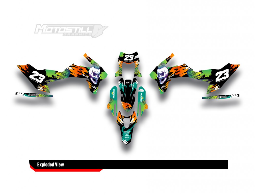 KTM 690 SMC-R  GRAPHIC STICKER SET - DECAL KIT