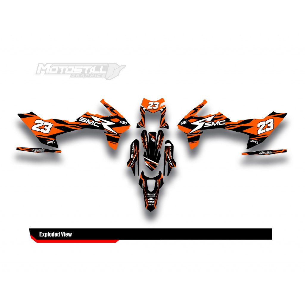 KTM 690 SMC-R  GRAPHIC STICKER SET - DECAL KIT