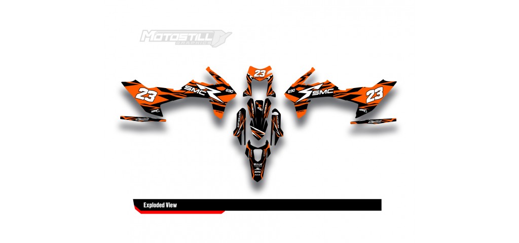 KTM 690 SMC-R  GRAPHIC STICKER SET - DECAL KIT