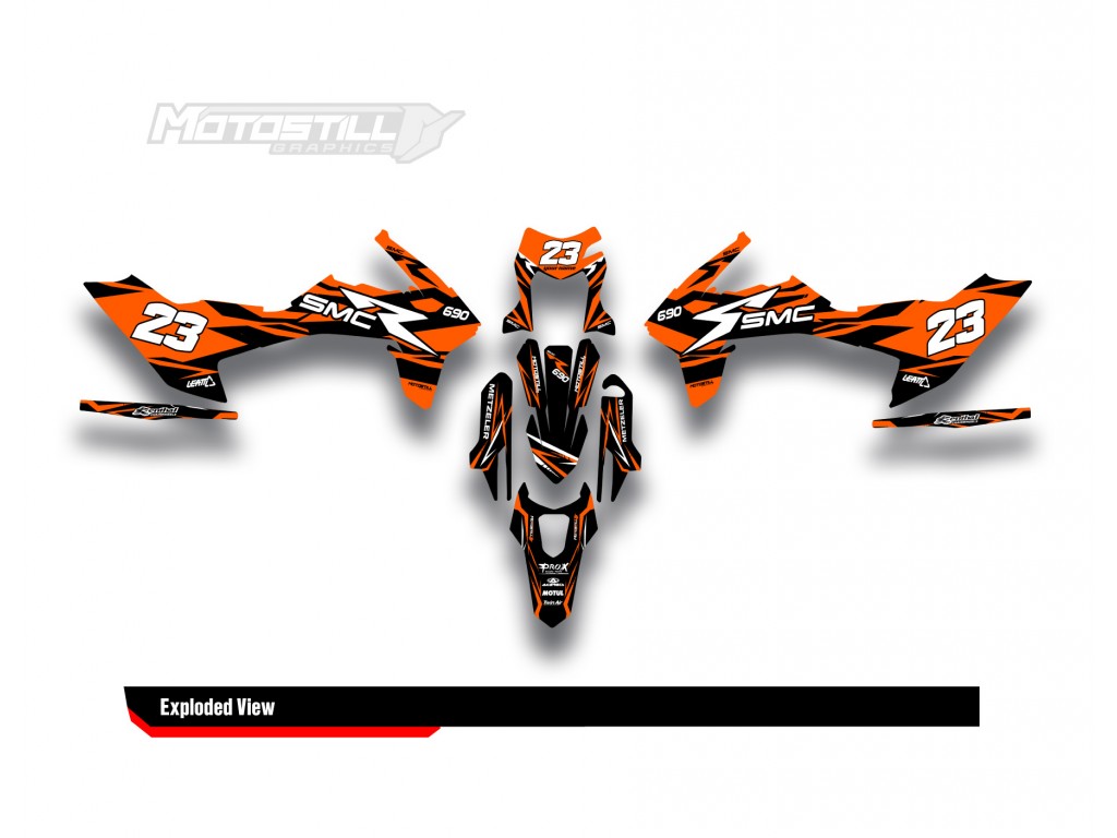 KTM 690 SMC-R  GRAPHIC STICKER SET - DECAL KIT