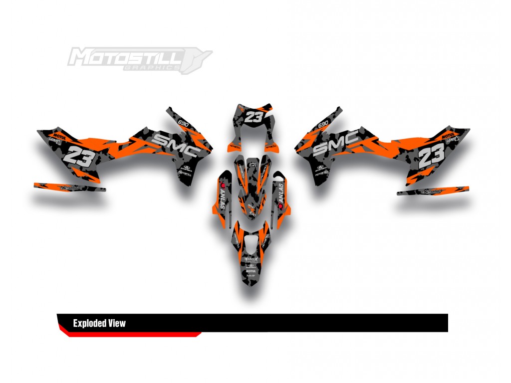 KTM 690 SMC-R  GRAPHIC STICKER SET - DECAL KIT