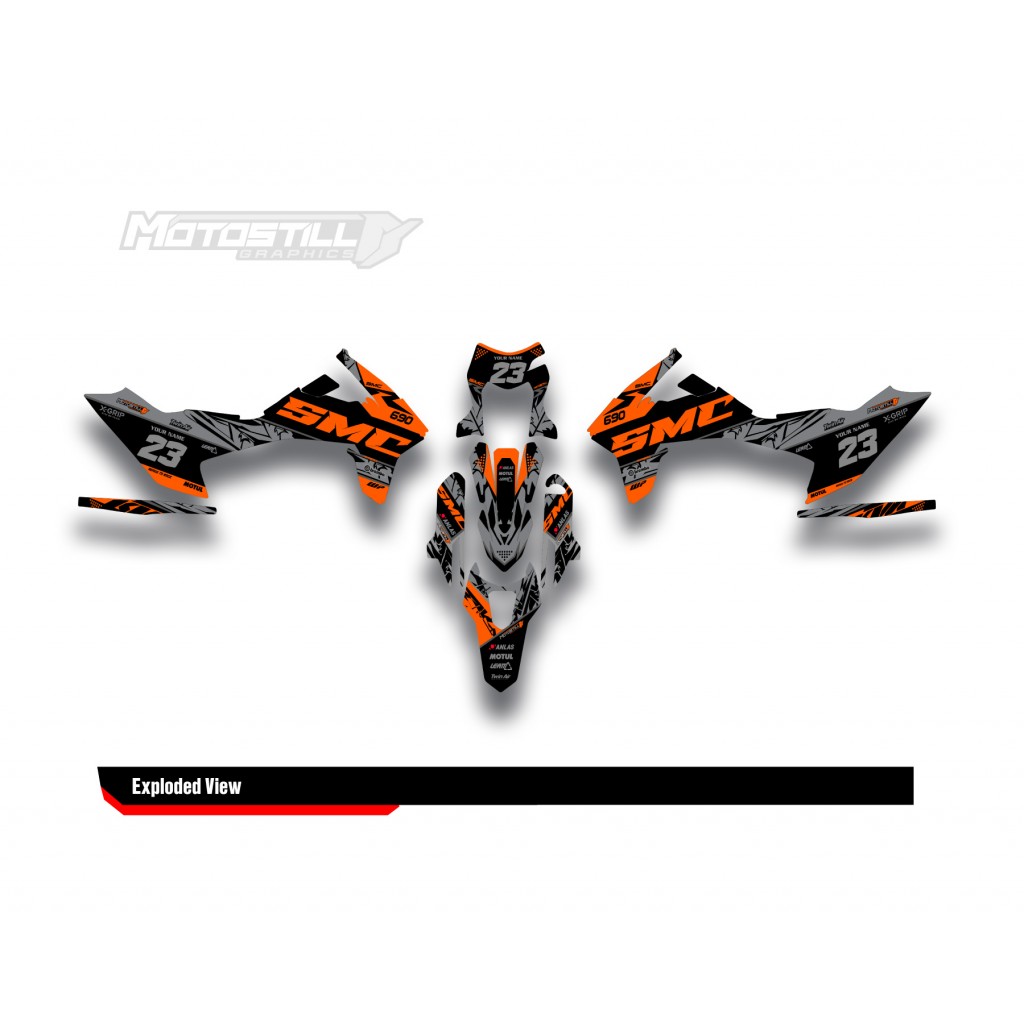KTM 690 SMC-R  GRAPHIC STICKER SET - DECAL KIT