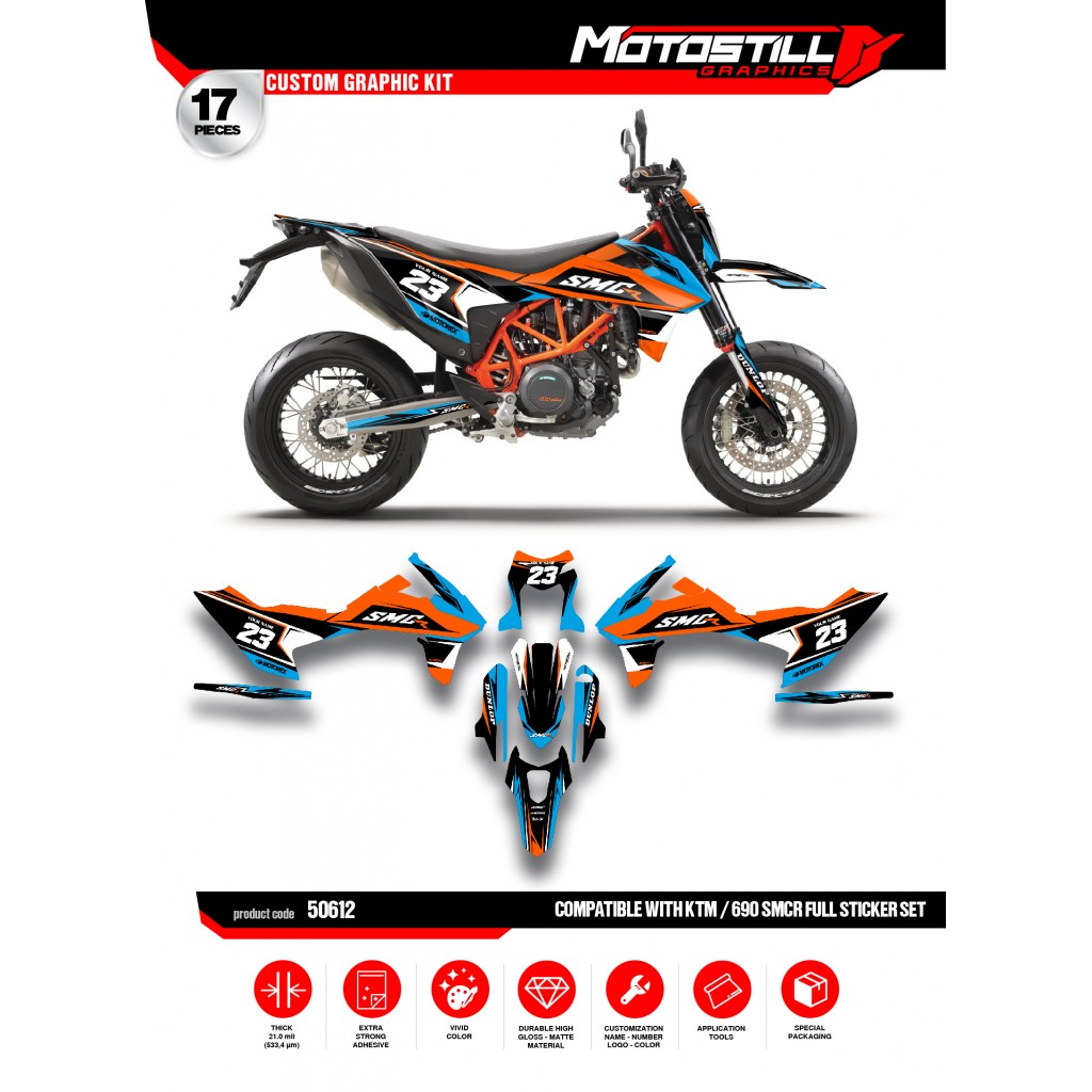 KTM 690 SMC-R  GRAPHIC STICKER SET - DECAL KIT