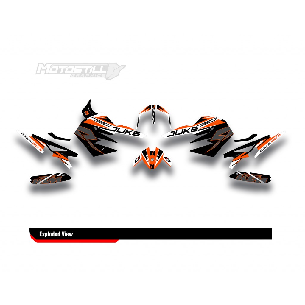 KTM DUKE 790 / 890 GRAPHIC STICKER SET - DECAL KIT 