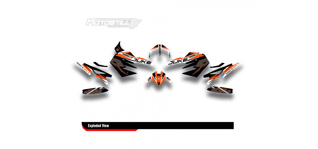 KTM DUKE 790 / 890 GRAPHIC STICKER SET - DECAL KIT 