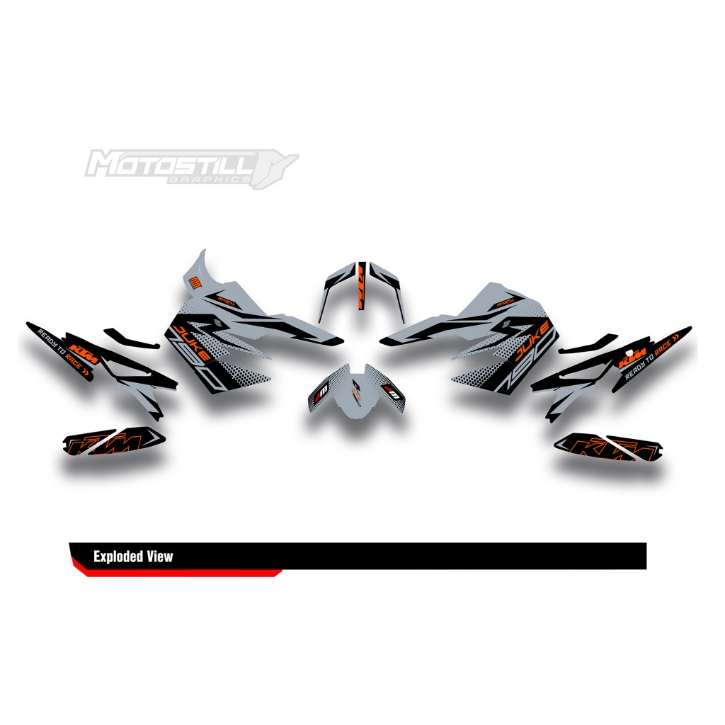 KTM DUKE 790 / 890 GRAPHIC STICKER SET - DECAL KIT 