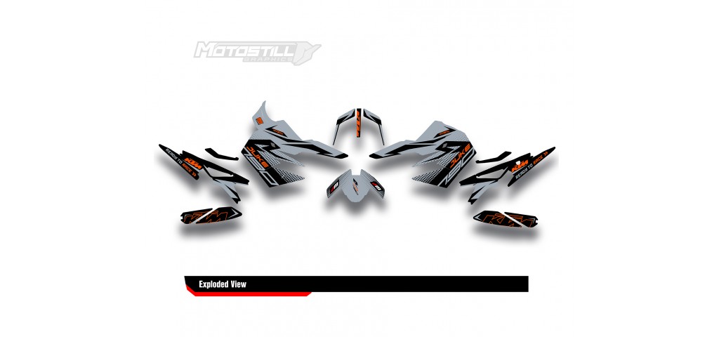 KTM DUKE 790 / 890 GRAPHIC STICKER SET - DECAL KIT 