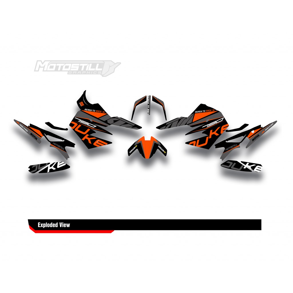 KTM DUKE 790 / 890 GRAPHIC STICKER SET - DECAL KIT 
