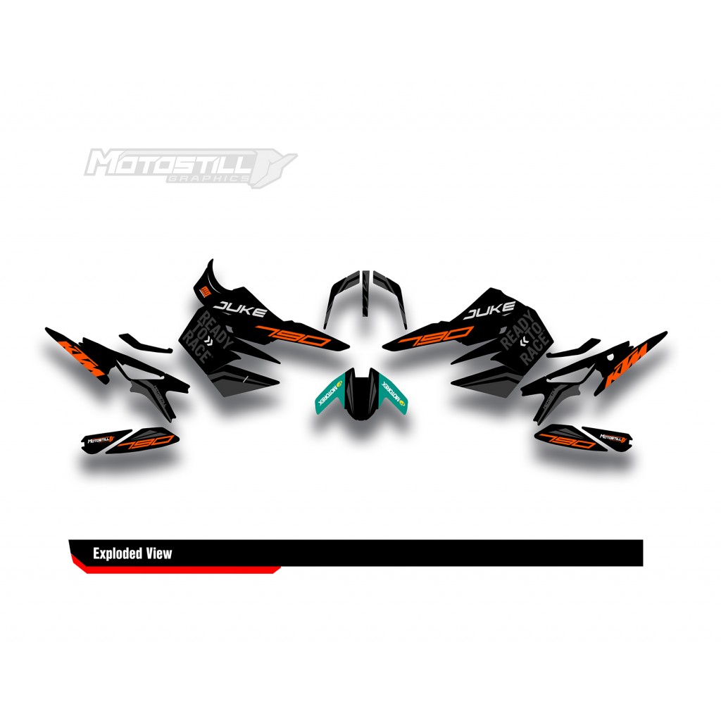 KTM DUKE 790 / 890 GRAPHIC STICKER SET - DECAL KIT 