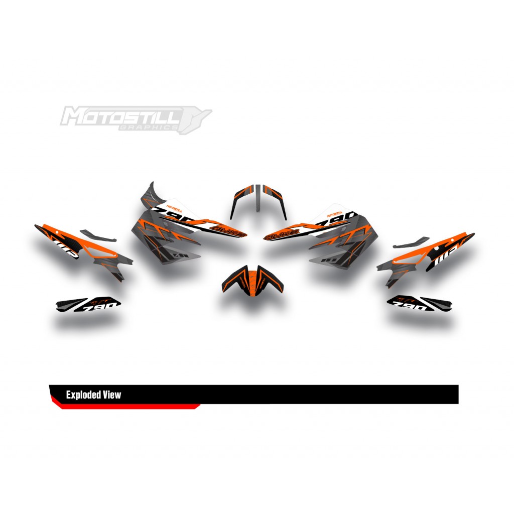 KTM DUKE 790 / 890 GRAPHIC STICKER SET - DECAL KIT 