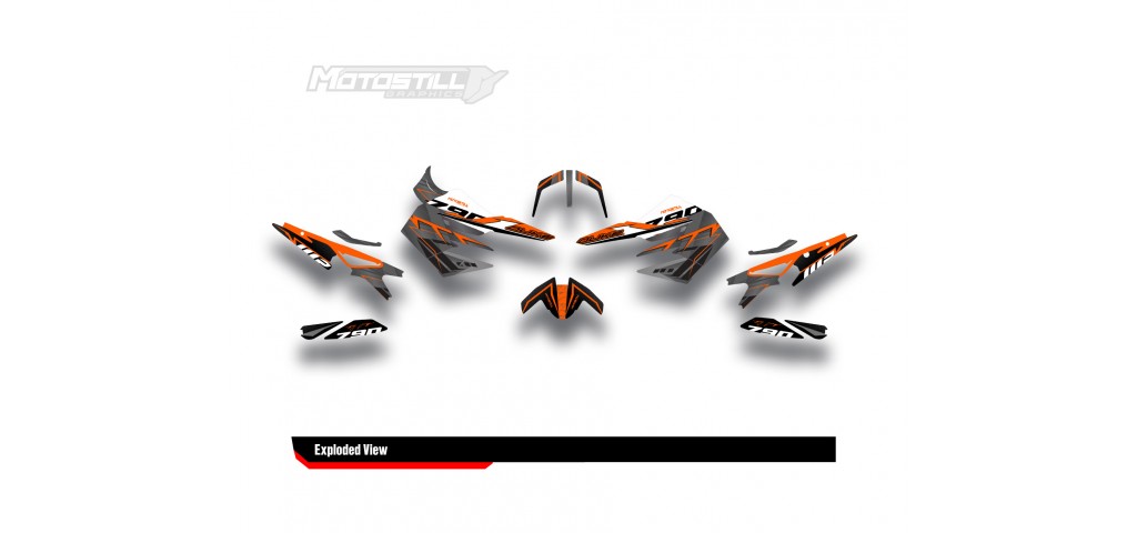 KTM DUKE 790 / 890 GRAPHIC STICKER SET - DECAL KIT 