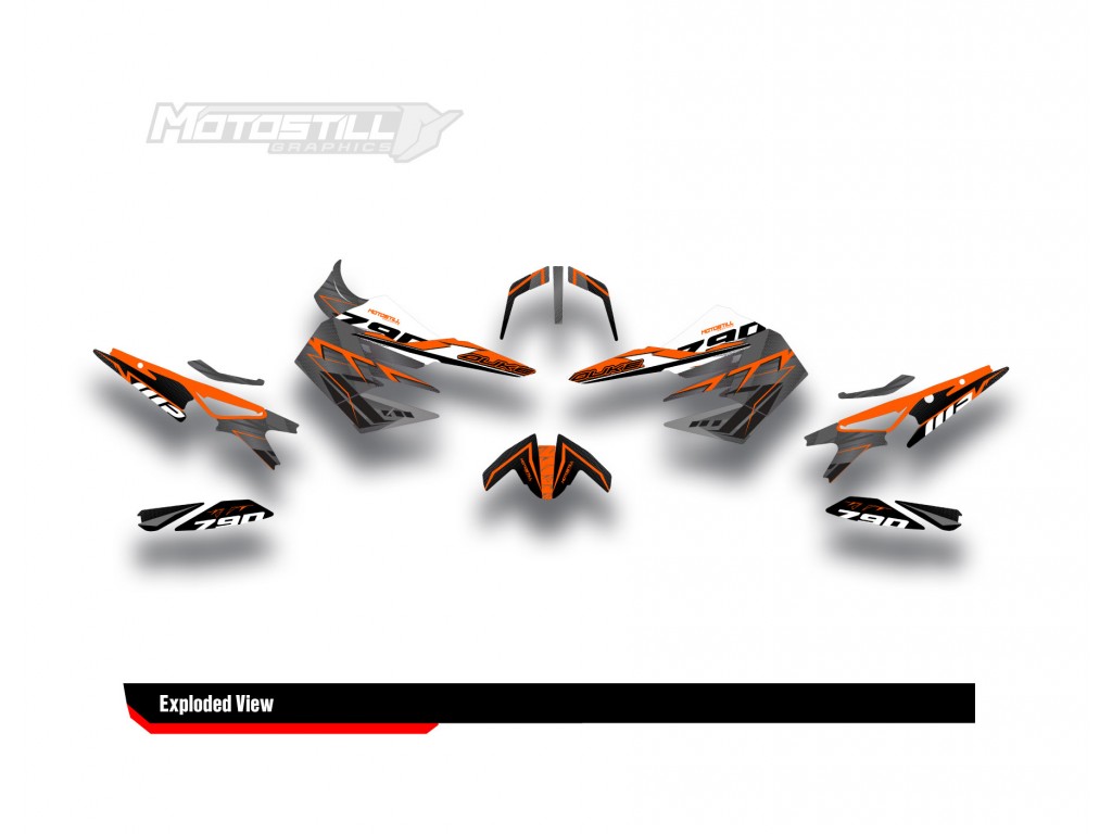 KTM DUKE 790 / 890 GRAPHIC STICKER SET - DECAL KIT 