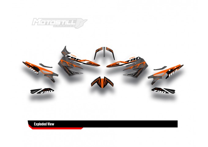 KTM DUKE 790 / 890 GRAPHIC STICKER SET - DECAL KIT 