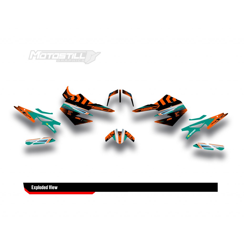 KTM DUKE 790 / 890 GRAPHIC STICKER SET - DECAL KIT 