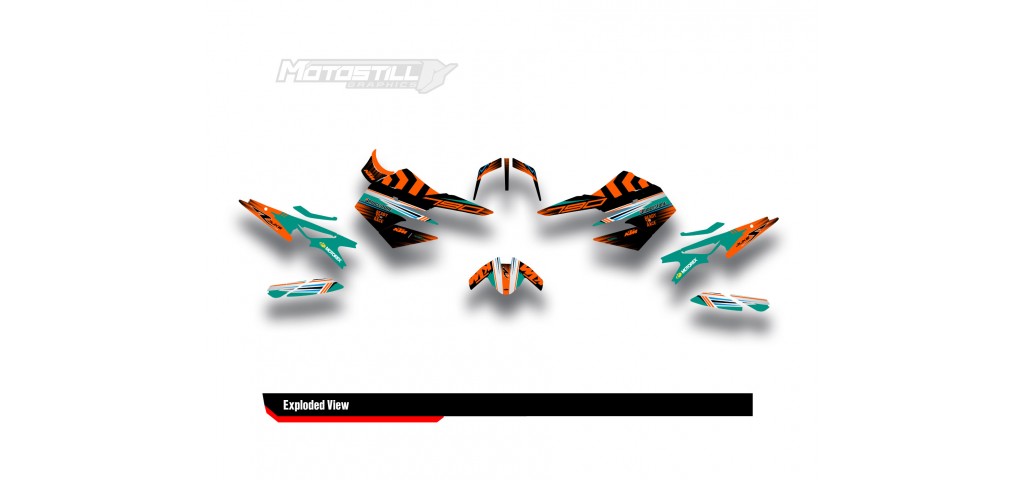 KTM DUKE 790 / 890 GRAPHIC STICKER SET - DECAL KIT 