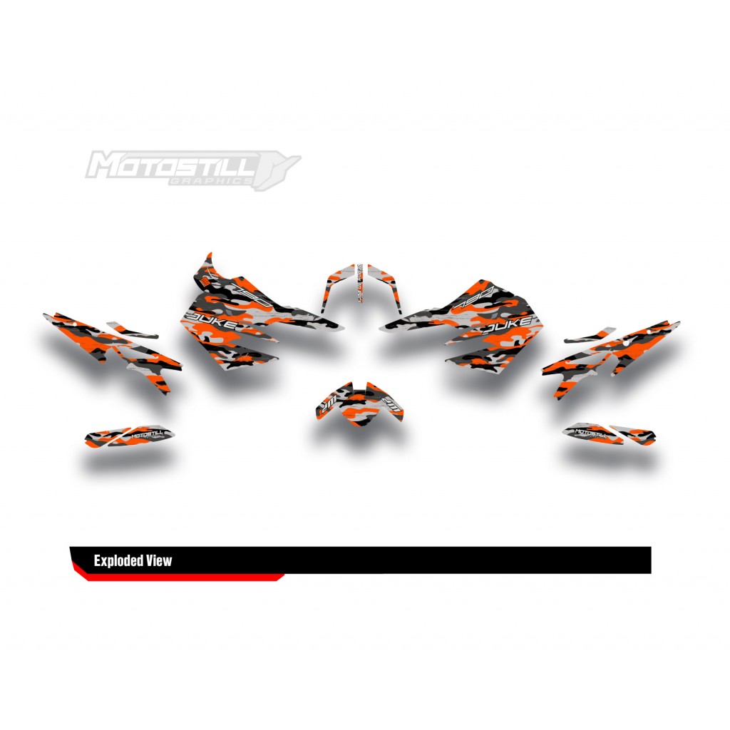 KTM DUKE 790 / 890 GRAPHIC STICKER SET - DECAL KIT 