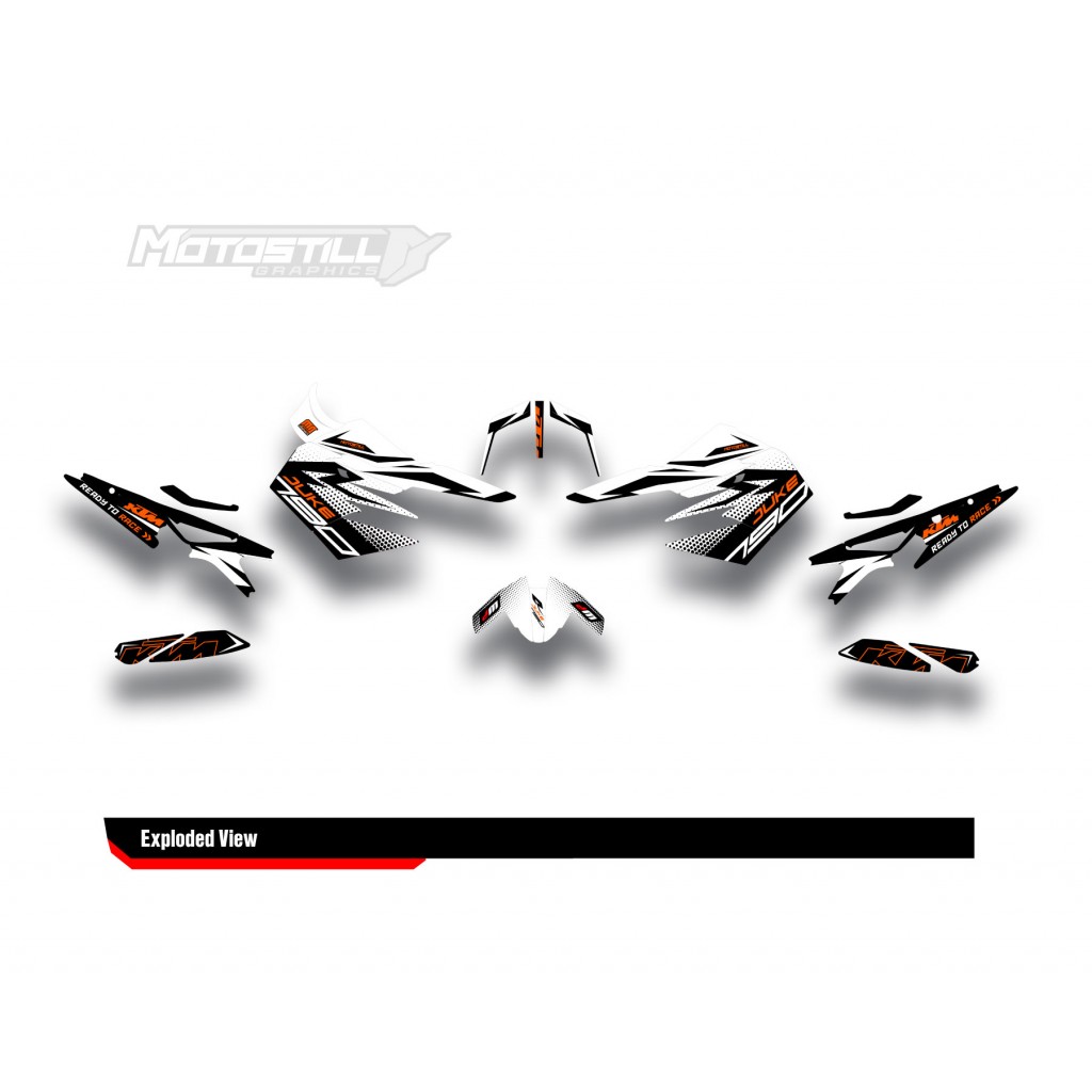 KTM DUKE 790 / 890 GRAPHIC STICKER SET - DECAL KIT 