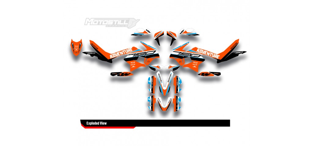 KTM 790/890 - ADV / ADV-R 2018-2022 GRAPHIC STICKER SET - DECAL KIT