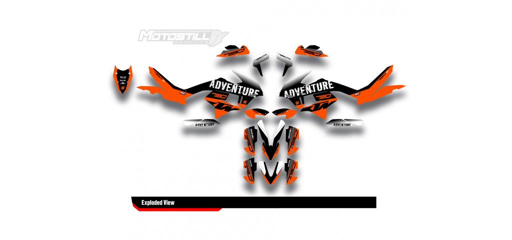 KTM 790/890 - ADV / ADV-R 2018-2022 GRAPHIC STICKER SET - DECAL KIT