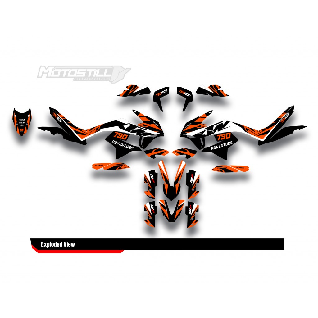 KTM 790/890 - ADV / ADV-R 2018-2022 GRAPHIC STICKER SET - DECAL KIT