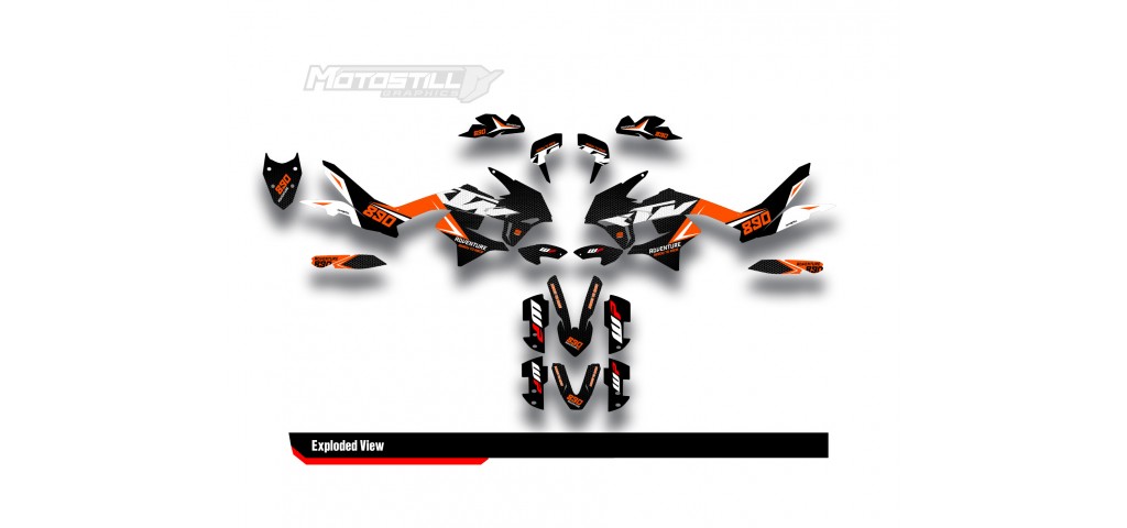 KTM 790/890 - ADV / ADV-R 2018-2022 GRAPHIC STICKER SET - DECAL KIT