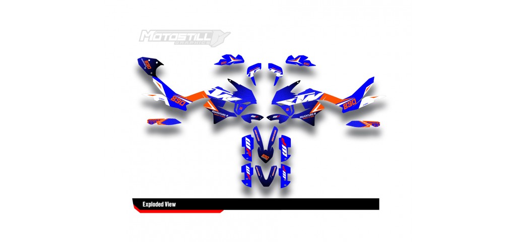KTM 790/890 - ADV / ADV-R 2018-2022 GRAPHIC STICKER SET - DECAL KIT