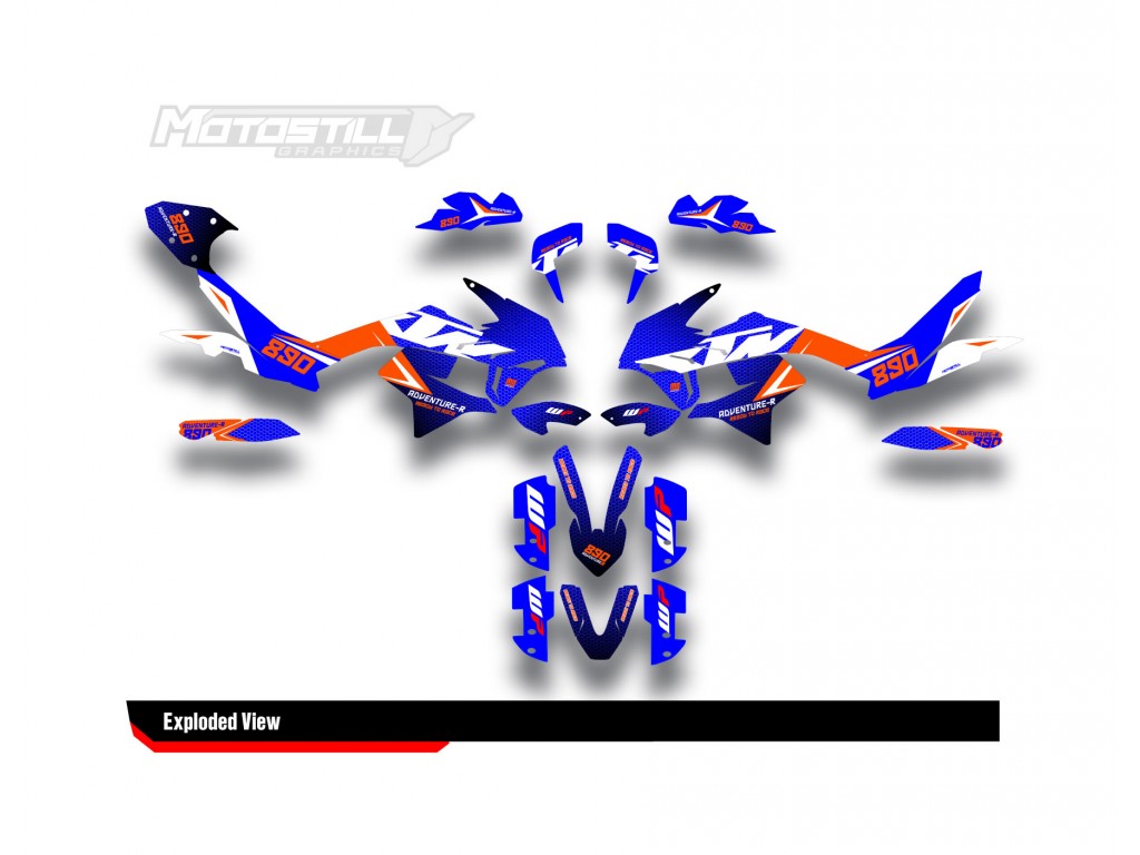 KTM 790/890 - ADV / ADV-R 2018-2022 GRAPHIC STICKER SET - DECAL KIT