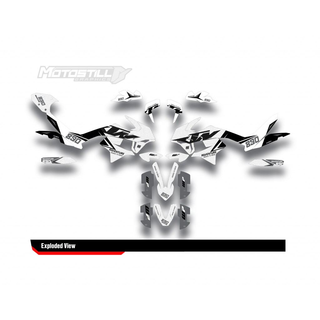 KTM 790/890 - ADV / ADV-R 2018-2022 GRAPHIC STICKER SET - DECAL KIT