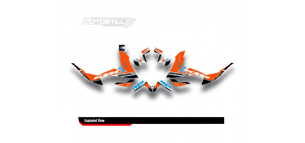 KTM 250 - 390 ADV GRAPHIC SET / DECAL KIT