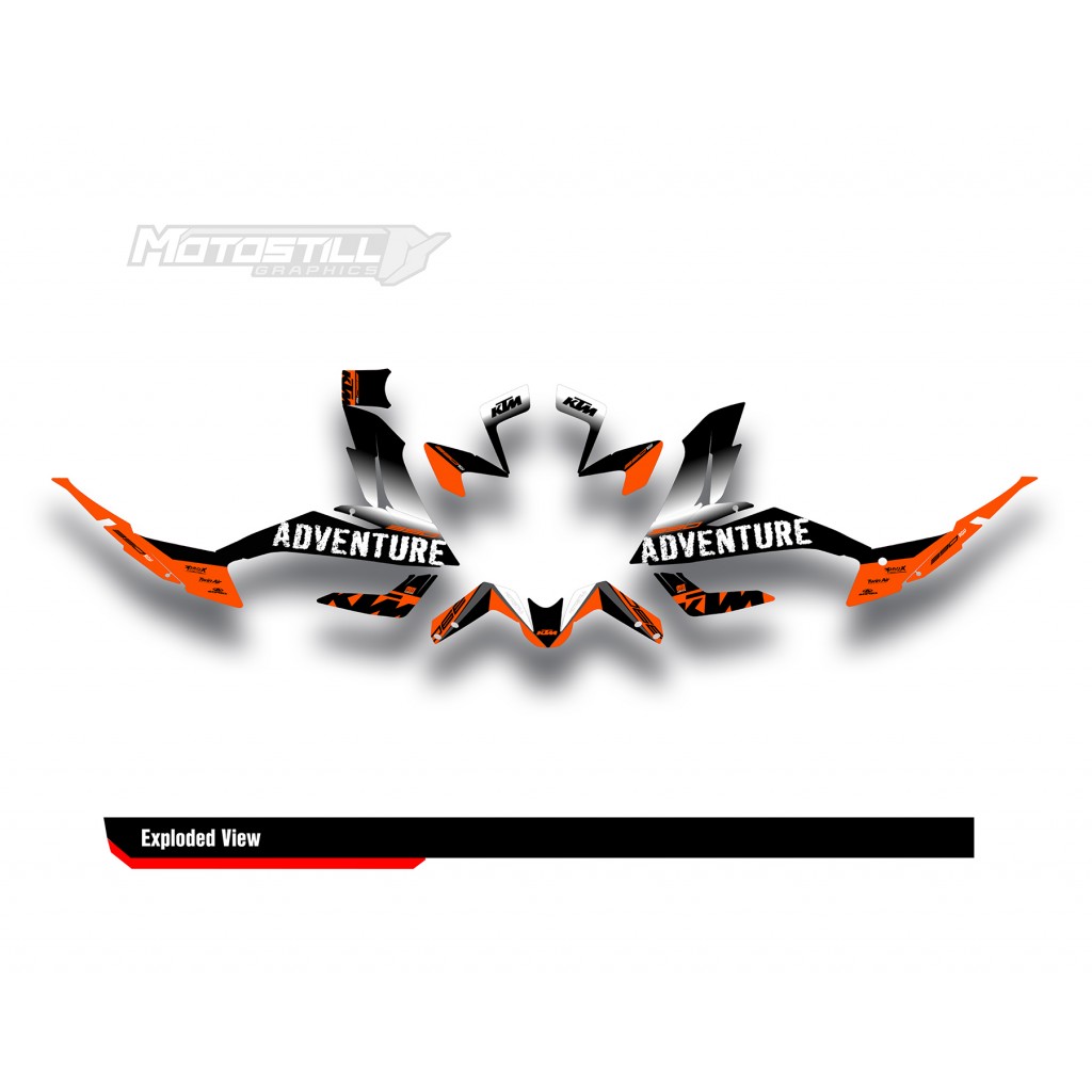 KTM 250 - 390 ADV GRAPHIC SET / DECAL KIT