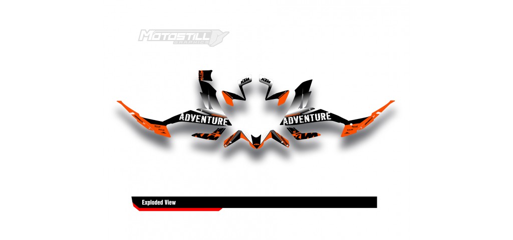 KTM 250 - 390 ADV GRAPHIC SET / DECAL KIT