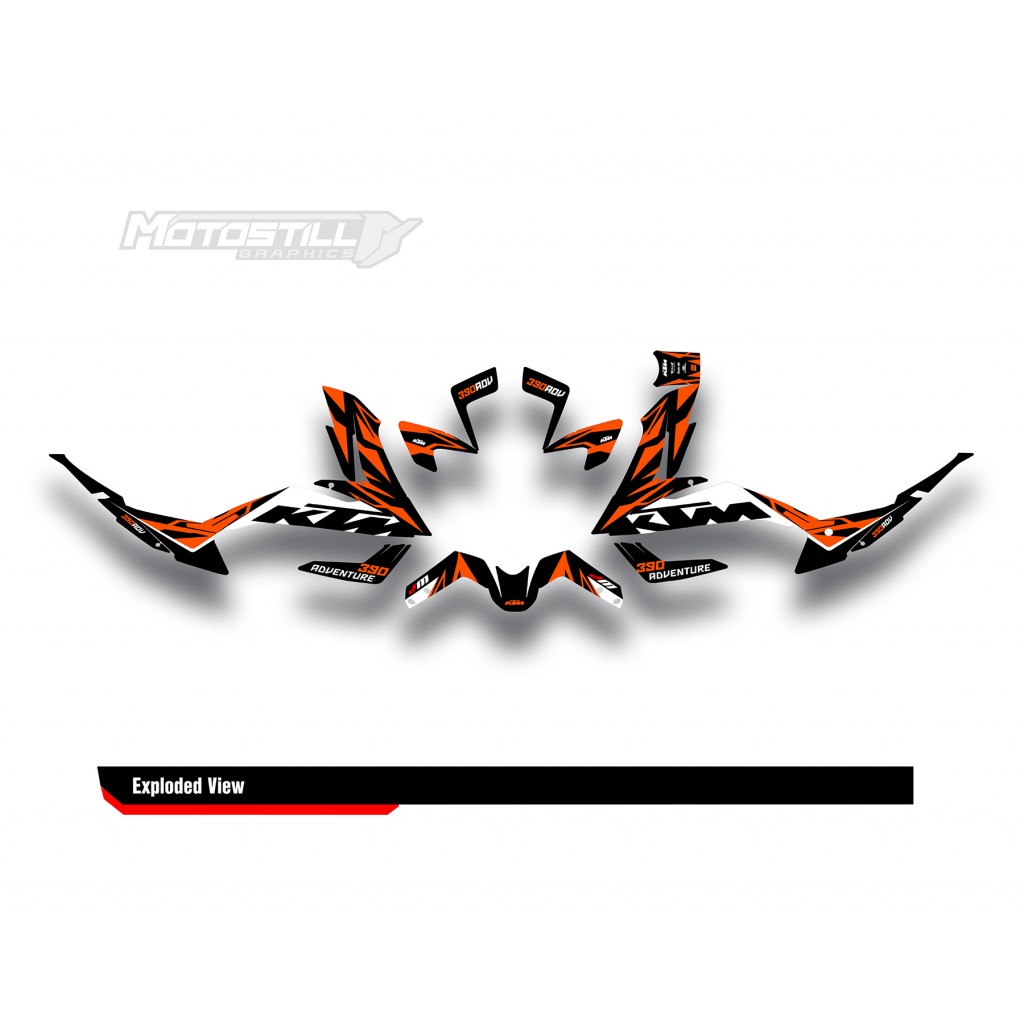 KTM 250 - 390 ADV GRAPHIC SET / DECAL KIT