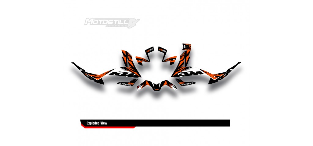 KTM 250 - 390 ADV GRAPHIC SET / DECAL KIT