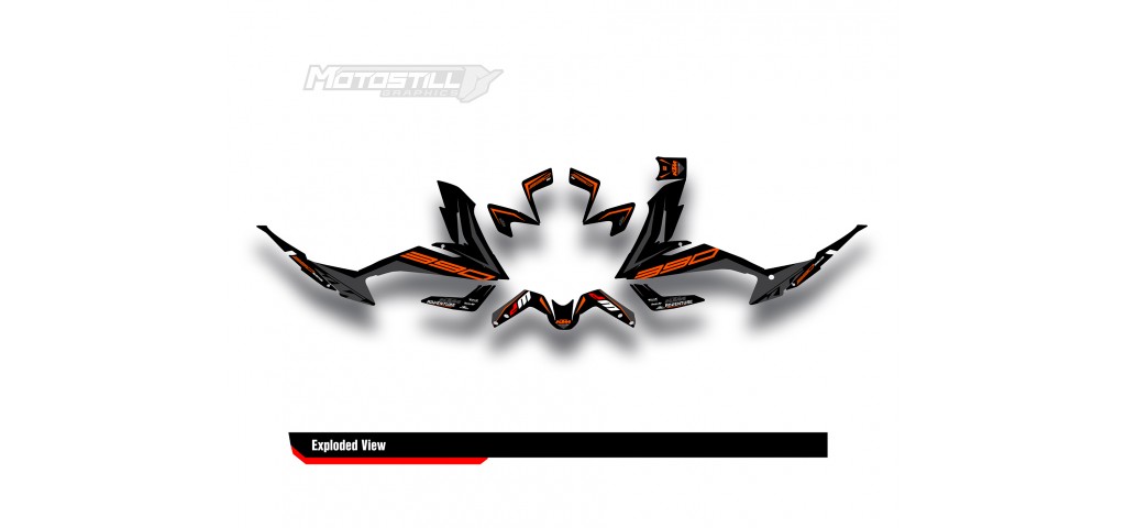 KTM 250 - 390 ADV GRAPHIC SET / DECAL KIT