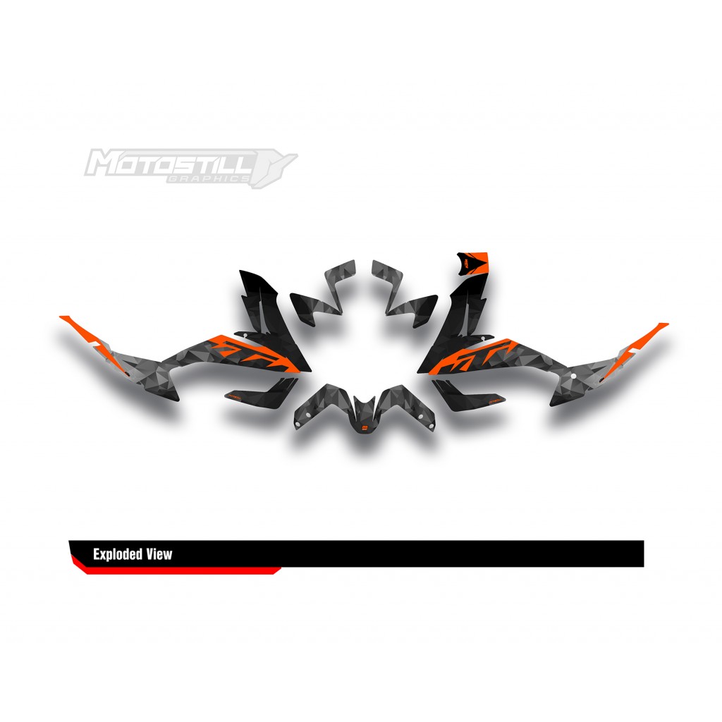 KTM 250 - 390 ADV GRAPHIC SET / DECAL KIT